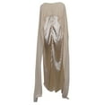thumbnail image 4 of Elegant Women's Flowy Chiffon Swing Dress with Round Neck Loose Fit Mid-Length Robe, 4 of 7