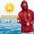 thumbnail image 2 of Baitium Fishing Shirt For Men Outdoor Hooded Long Sleeve Sun Shirt Hiking Running UPF 50+, 2 of 7