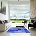 thumbnail image 7 of Ahgly Company Machine Washable Indoor Round Transitional Sky Blue Area Rugs, 5' Round, 7 of 7
