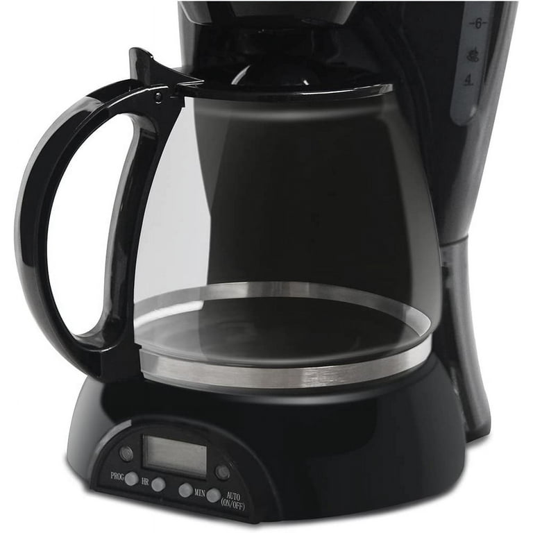  Mixpresso 12-Cup Drip Coffee Maker, Coffee Pot Machine  Auto-Off, Reusable Filter, Borosilicate Glass Carafe, Anti-Drip, Black  Electric Coffee Maker, Clear Water Level Window Coffee Machine: Home &  Kitchen