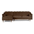thumbnail image 2 of Sofá Cama Reversible Makora Sala Modular Velvet Chocolate Modelo Scotch, 2 of 9