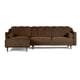 thumbnail image 2 of Sofá Cama Reversible Makora Sala Modular Velvet Chocolate Modelo Scotch, 2 of 9