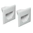thumbnail image 1 of Datacomm 450002WH-2 2 Gang Recessed Low Voltage Cable Plate- 2 Pack, 1 of 3