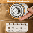 thumbnail image 3 of Electric Coffee Grinder USB Wireless Professional Grinding Core Coffee Beans Mill Portable Coffee Maker Accessory,1 x Coffee bean grinder with Cable,White, 3 of 7