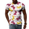 thumbnail image 1 of Mode Été T-shirt Graffiti 3D Hip Hop pour Hommes Tendance Décontracté Impression Personnalité Harajuku Rue Col Rond Manches Courtes, 1 of 5