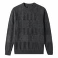 thumbnail image 4 of Miqool Men's Cable Knit Fitted Sweaters Casual Trendy Crew Neck Long Sleeve Fall Winter Chunky Pullover Sweater, 4 of 5