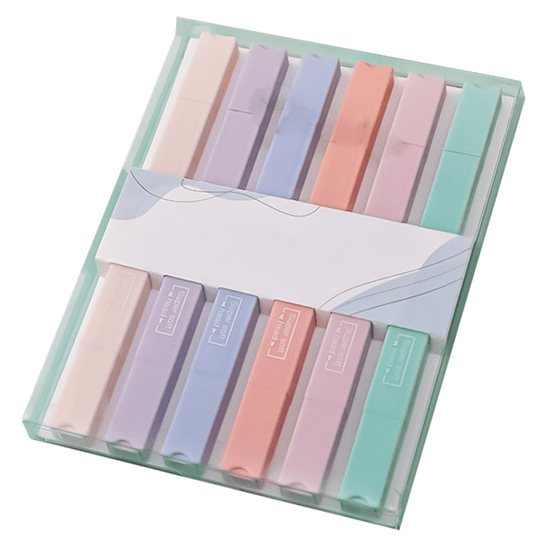 Cute Highlighters , Aesthetic Highlighters Assorted Colors Pastel  Highlighter With Soft Pen Tip, Bible Highlighters, Marker Pen
