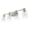 thumbnail image 5 of Hunter - Lochemeade 4-light Brushed Nickel, Medium Size Vanity Light, Dimmable, for Bedrooms, Dining, Living Rooms - 19710, 5 of 8