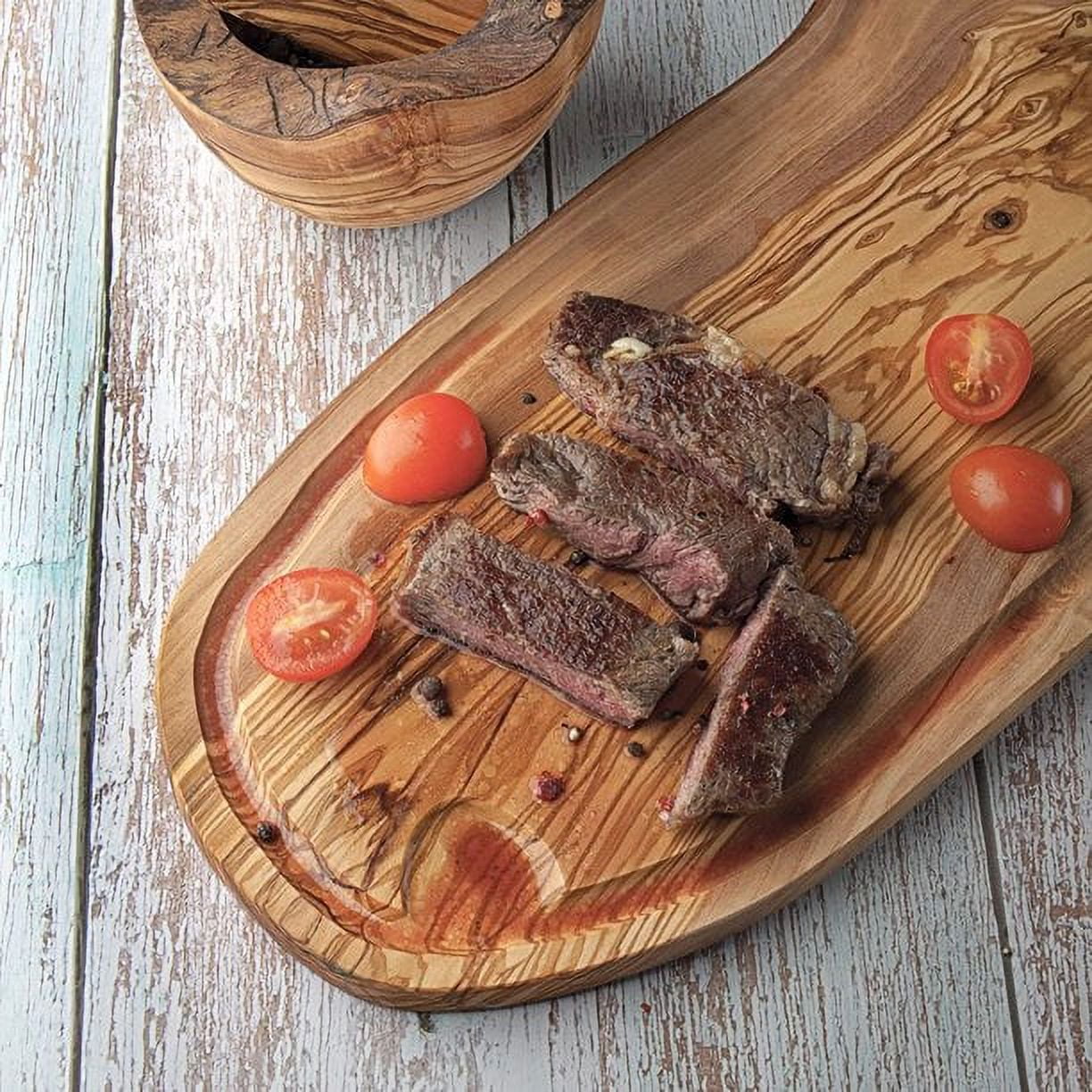 BeldiNest Organic Olive Wood Cutting Board - Wood Cutting Board with handle  - Wooden Chopping board for Kitchen, Meat, and Cheese Charcuterie Board 