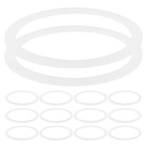 GAXIRE 20pcs Silicone Jar Lid Gaskets for Glass Jars Leakproof Sealed Storage Replacement White