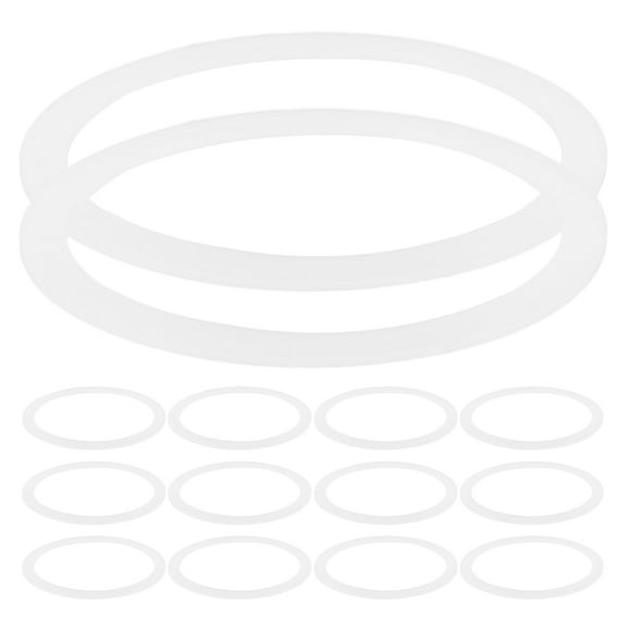 GAXIRE 20pcs Silicone Jar Lid Gaskets for Glass Jars Leakproof Sealed Storage Replacement White