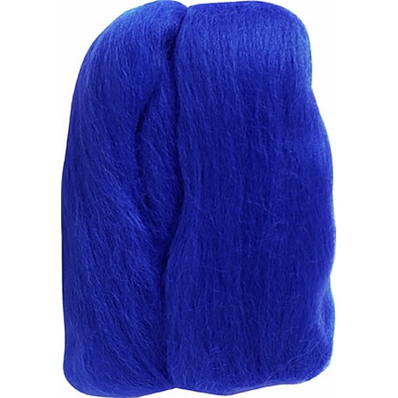 Clover Natural Wool Roving .3oz-Blue