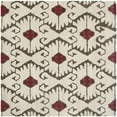 thumbnail image 6 of SAFAVIEH Wyndham Dzvonko Southwestern Wool Area Rug, Ivory/Brown, 7' x 7' Square, 6 of 10