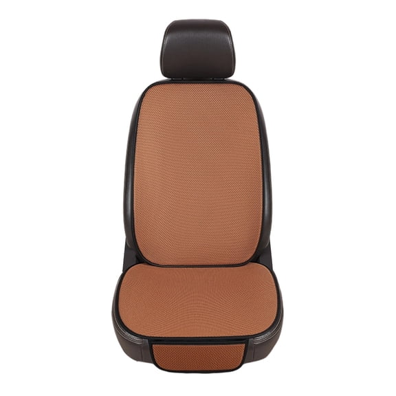 Car Seat Cushion with Backrest - All-Season Ventilation Cool Cushion, Breathable Full Seat Back Cushion for Car Multi-Scenario Use ( Brown )