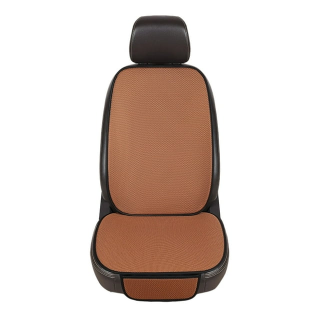 Brown Cooling Gel Car Seat Pad With Breathable Mesh And Sponge Core For Summer And Winter Use