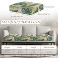thumbnail image 3 of Xoenoiee Tropical Palm Leaves Print Stretch 3 Piece T Cushion Sofa Slipcovers Individually Sofa Cushion Covers for 3 Cushion Couch Sofa Seat Cushion Covers with Elastic Bands, 3 of 7