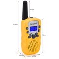 thumbnail image 5 of Walkie talkies para niños, radio profesional 388 radios para niños a partir de 3 años PMR 446 alcance hasta 3 km 8 canales para compras, parque de atracciones, camping, compras, interior -, 5 of 5