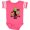Football Pink and White, variant on Inktastic My 1st St Pattys Day with Shamrock Horseshoe and Hat Boys or Girls Baby Bodysuit