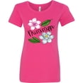 thumbnail image 3 of Inktastic Mississippi Magnolia Flowers and Leaves Women's T-Shirt, 3 of 5