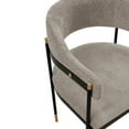 thumbnail image 4 of Manhattan Comfort Lia Dining Armchair with Metal Frame in Stone, 4 of 10