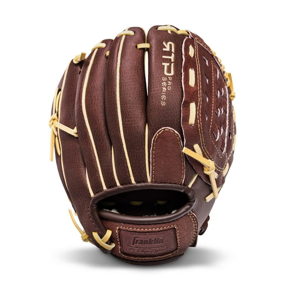 Franklin Sports RTP Pro Baseball Glove - Adult   Youth Fielding Mitt - 10" Righty - Brown