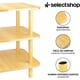 thumbnail image 5 of Mesa Centro Buro Minimalista Madera Lateral 3 Repisas 40cm Café, 5 of 7
