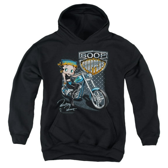 Betty Boop - Choppers - Youth Hooded Sweatshirt - Medium