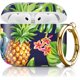 thumbnail image 1 of wonima11 Compatible with Airpod 4th Generation Case Cover(2024), Protective TPU Soft Cases Cover Rugged for Airpod 4 Case with Golden Keychain for Women Men（Palm Leaves Pineapples）, 1 of 1