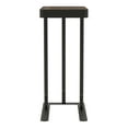 thumbnail image 4 of Schofield Adjustable Metal Side Table with Hidden Storage, Sand Black and Rustic Oak, 4 of 9
