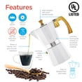thumbnail image 3 of Cafetera espresso con estufa GROSCHE Milano Moka 150 ml, 3 of 9