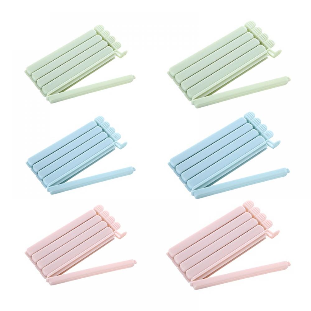 Deals 15 Pack Plastic Sealing Clips,Bag Clips Airtight Sealing Short Clips Fresh Keeping Clamp Clips for Foods,Snacks,Kitchen and Home,4.7inch - image 3 of 7