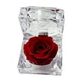 thumbnail image 2 of JWshufel Engagement Ring Box Acrylic Preserved Rose Jewelry Gift Box Heart Shaped Transparent Proposal Case with Velvet Interior Romantic Surprise for Wedding Anniversary Red 2.4x2.4x2.3in, 2 of 6