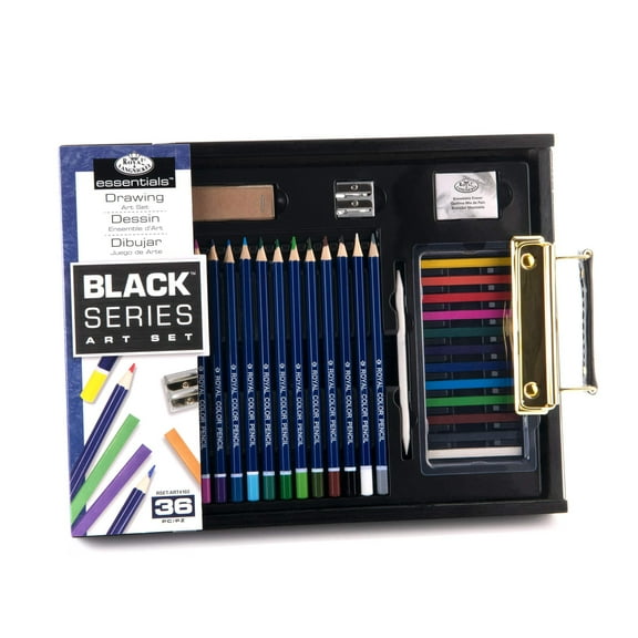 Royal & Langnickel Essentials™ 36pc Black Series Drawing Art Set
