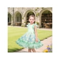 thumbnail image 4 of Sunny Fashion Girls Dress Sheer Tulle Overlay Daisy Ruffle Tiered Ballet Fancy Ball Fairy 4 Years, 4 of 7