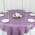 thumbnail image 2 of Efavormart 72"X72" Violet Amethyst Accordion Crinkle Taffeta Table Overlay, Square Tablecloth Topper, 2 of 11
