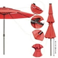 thumbnail image 4 of Yescom 11 Ft 3 Tier Patio Umbrella with Solar LED Crank Tilt Button Yard Home, 4 of 11
