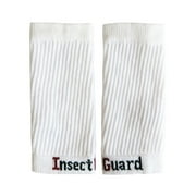 Insect Guard Permethrin Treated InsectGuard - Tick Gaiters / Sleeves and Mosquitoes Flies Chiggers & More Insect Repellent EXTRA WIDE 7-Inch-Long Pair (White XL)