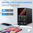 thumbnail image 3 of Adjustable DC Power Supply Variable 60V 5A Switching Regulated DC Bench Power Supply OCP OVP with 18W USB Interface Precision Encoder Knob Black New, 3 of 7