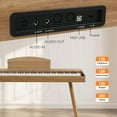 thumbnail image 3 of GLARRY Digital Piano Keyboard, 88 keys Full Weighted Electric Piano, Heavy Hammer Action Keyboard with 3 Pedals for Beginner, Bluetooth, Power Supply, 2 Speakers (Grey), 3 of 14
