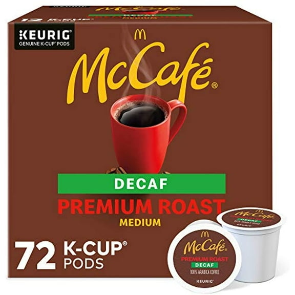 McCafÃ© Decaf Premium Medium Roast K-Cup Coffee Pods (72 Pods, 6 Packs of 12)