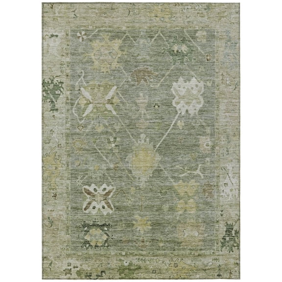 Dalyn Rugs Machine Washable Indoor/Outdoor Chantille ACN2025 Sage 2'6" x 3'10" Rug