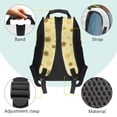 thumbnail image 4 of Bulopur Toddler Girls 17 Inch Backpack Set of 4, Yellow Sunflower Capybara Print School Bookbag with Full Accessories: Lunch Box, Water Bottle Holder, Pencil Case for Preschool Daily Use, 4 of 8