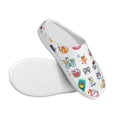 thumbnail image 3 of KLL Hello Summer Cat Pattern Adult Unisex Cozy Slippers,Fuzzy Slip-on Slippers TPR Sole Slippers Comfort Plush Home Footwear for Indoor & Outdoor-37/38, 3 of 7