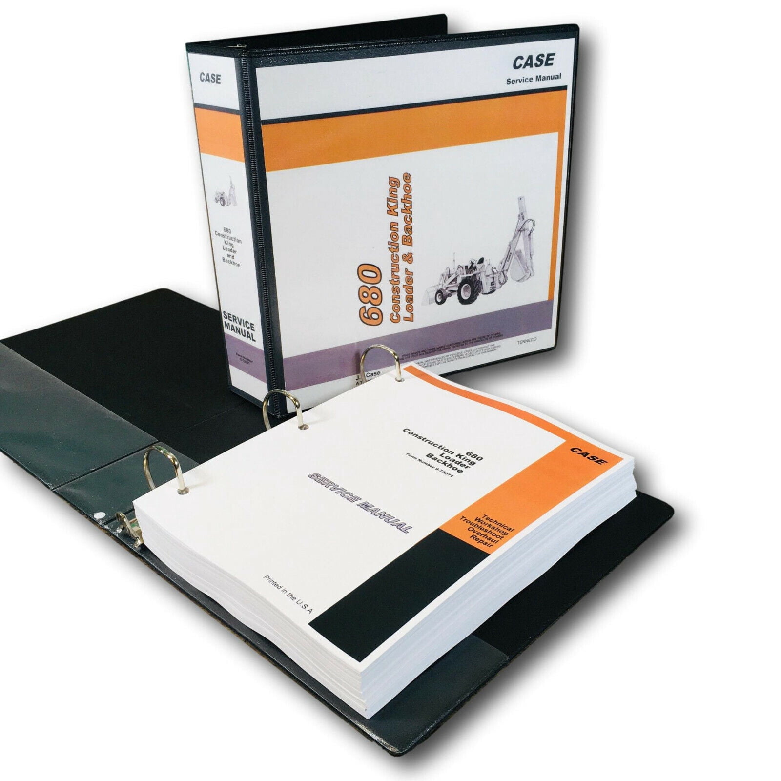 CASE 680 CK TRACTOR LOADER BACKHOE SERVICE MANUAL REPAIR SHOP TECHNICAL ...