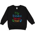 thumbnail image 2 of Inktastic My Grandma Loves Me Toddler Sweatshirt, 2 of 4