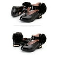 thumbnail image 6 of IROINNID Dancing Shoes for Girls PU Flower Buckle Low Heel Soft Sole Shoes Big Wedding Flat Shoes, 6 of 7