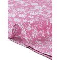 thumbnail image 5 of DARING DIVA Crew Neck Short Sleeve Midi Floral Blouse XL Pink, 5 of 5