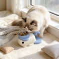 thumbnail image 3 of FEOLGEHLY Pet Treat Dispenser Interactive Food Dispenser Dog Puzzle Feeder Cat Treat Toy Slow Feeder Toy Clownfish Shape Plastic Educational Disassemble Clean (Blue), 3 of 7