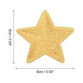 thumbnail image 2 of Uxcell Big 5 Star Sequins Iron-on Patches Sew Sequin Patch for Clothing Repair 90x90mm/3.54x3.54" Pack of 6(Golden), 2 of 6