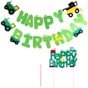 jojofuny Baby Birthday Banner Assorted Color Non Woven Fabrics 4Pcs 6.69x4.72In